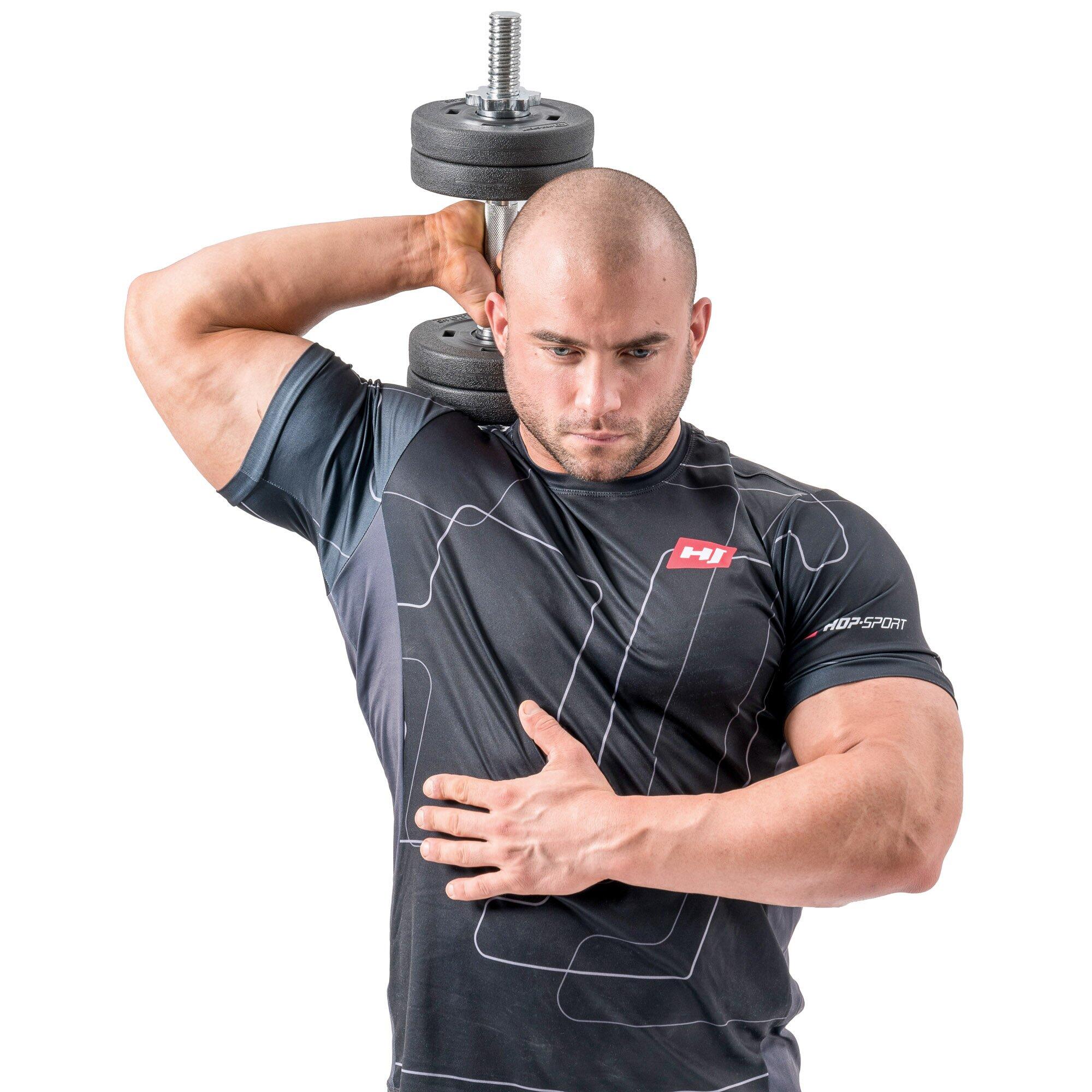 Manubri compositi Hop-Sport 2x20kg PRO 6/7