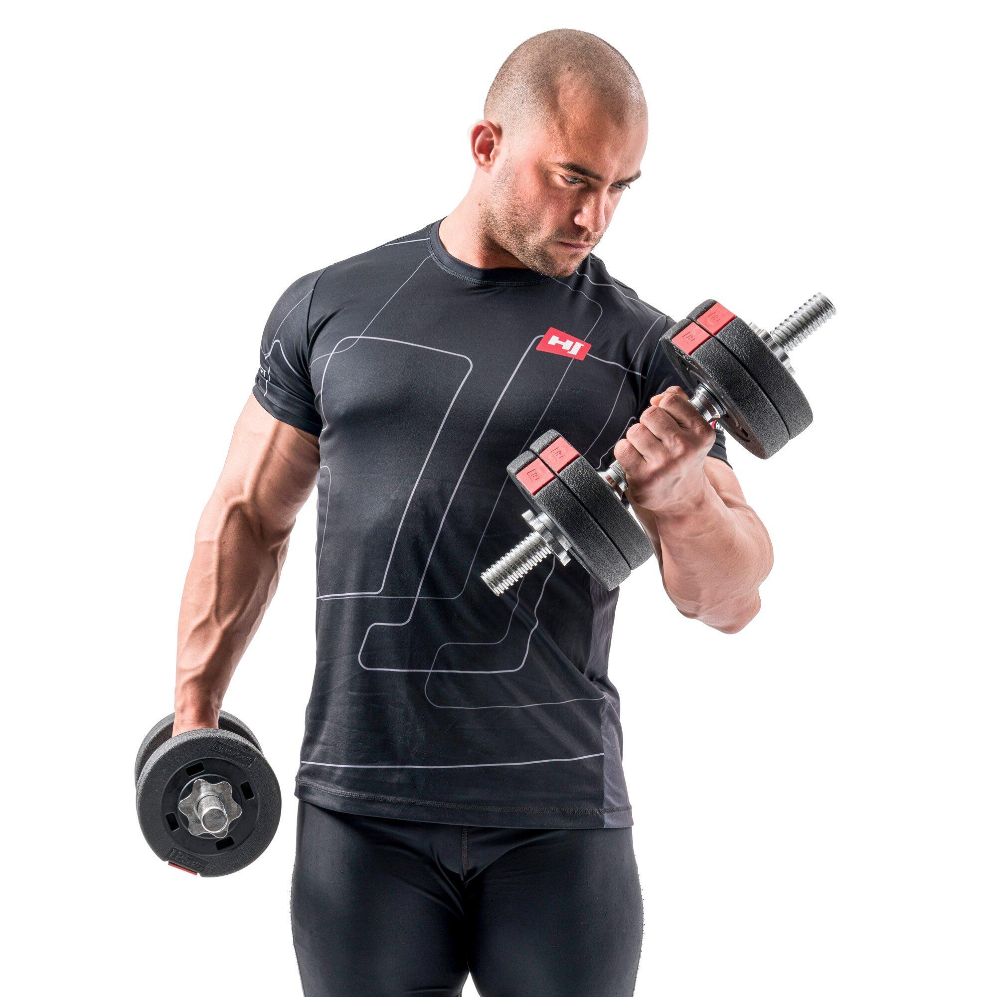 Manubri compositi Hop-Sport 2x20kg PRO 3/7