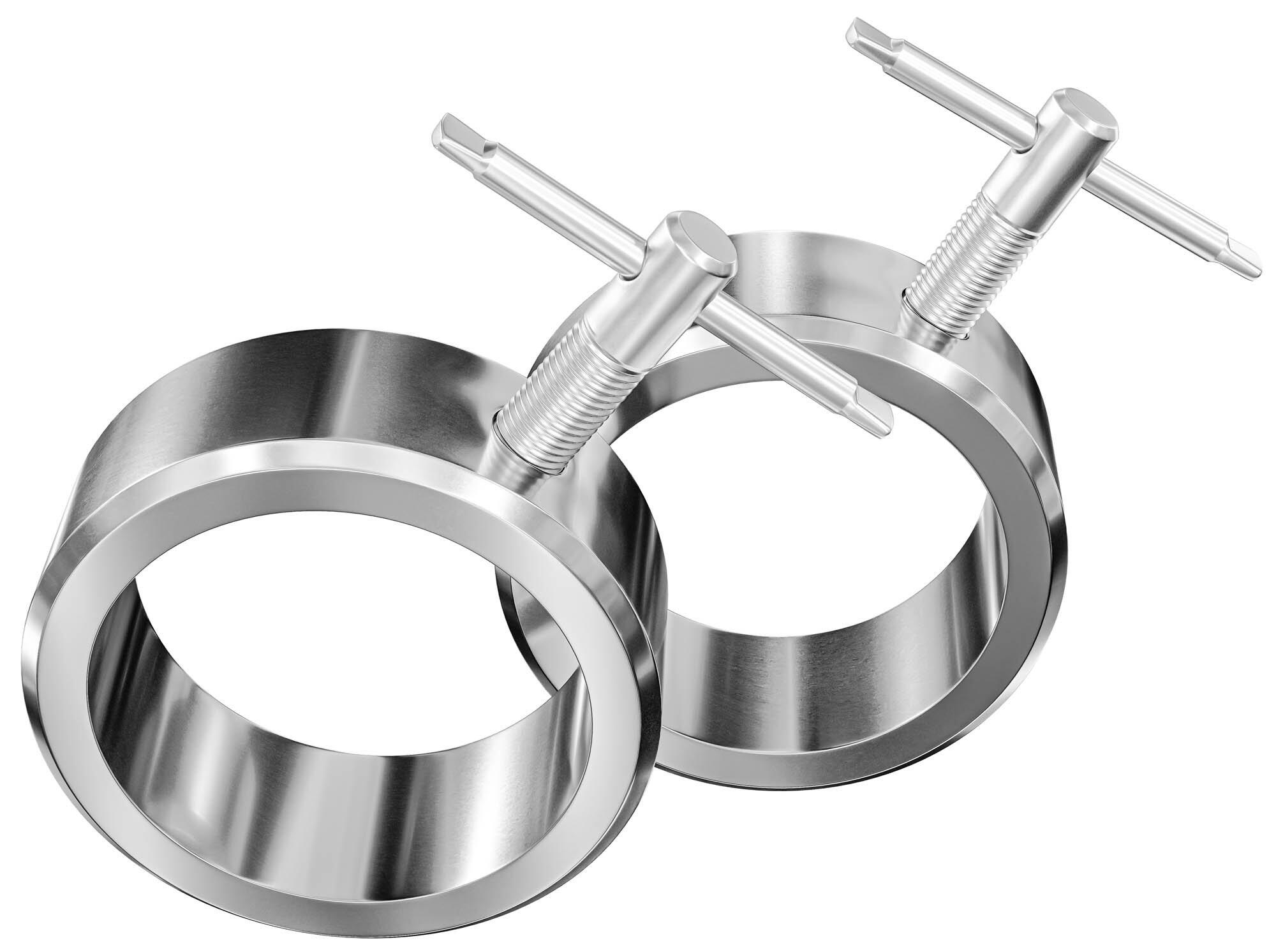 Colliers métalliques pour barre (50 mm) 2 pièces 4/6