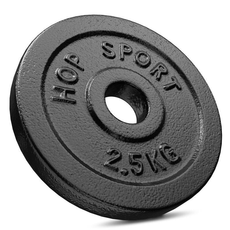 Zestaw obciążeń żeliwnych do sztangi Hop-Sport HS-I30C 30kg (2x5, 4x2.5, 8x1.25)