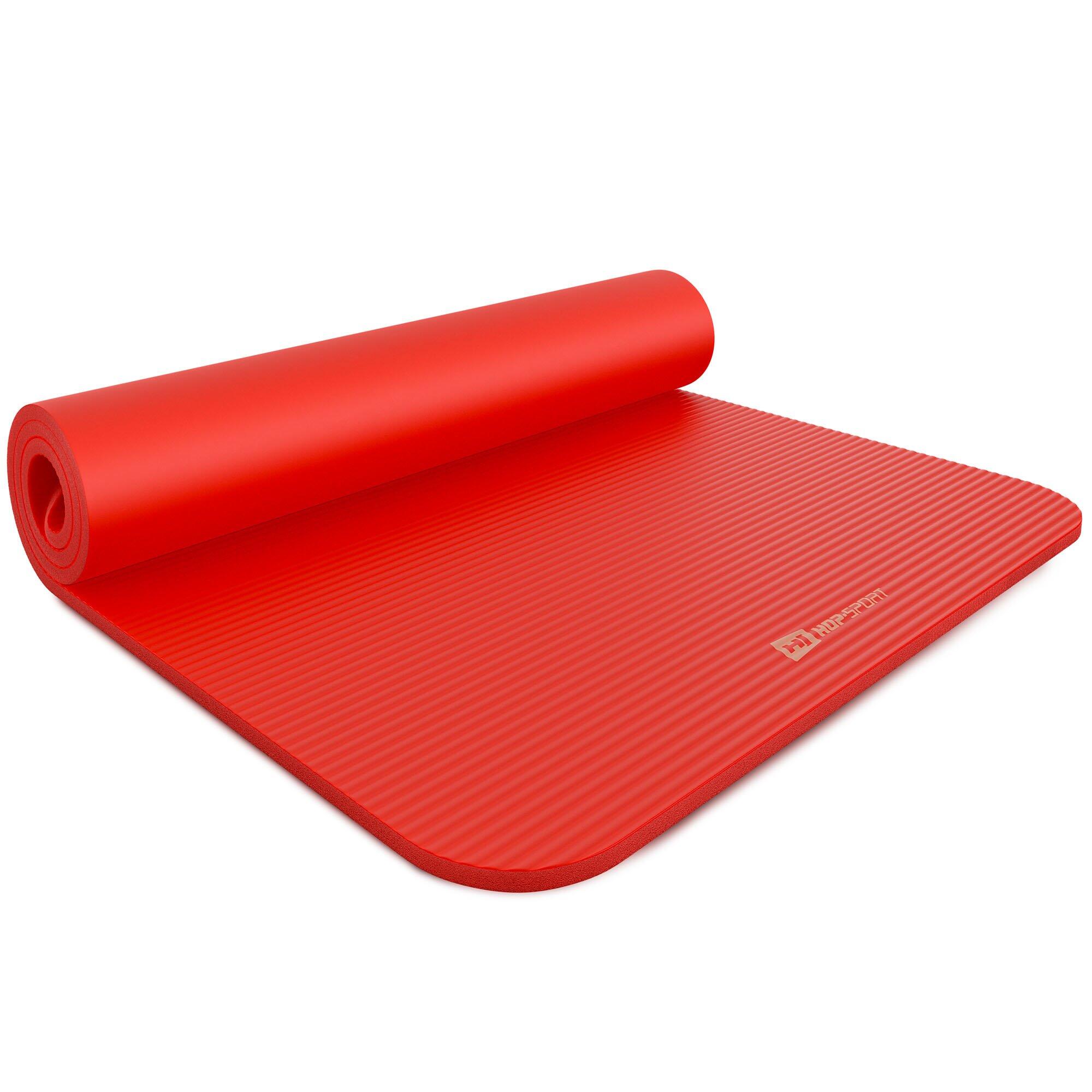 Tappetino fitness NBR 1,5cm - rosso - 190x80cm 6/7