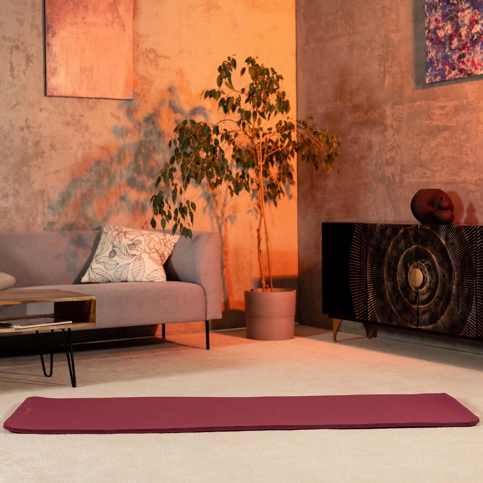 Tappetino fitness NBR 1cm - amaranto - 190x60 cm 2/7