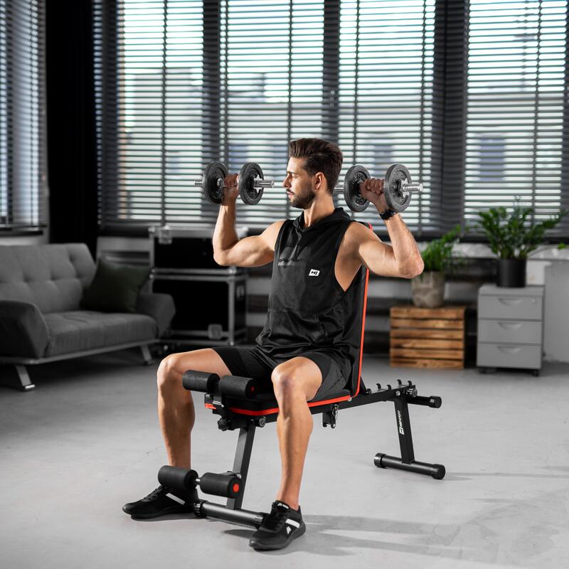 Ławka do ćwiczeń Hop-Sport HS-1010 regulowana