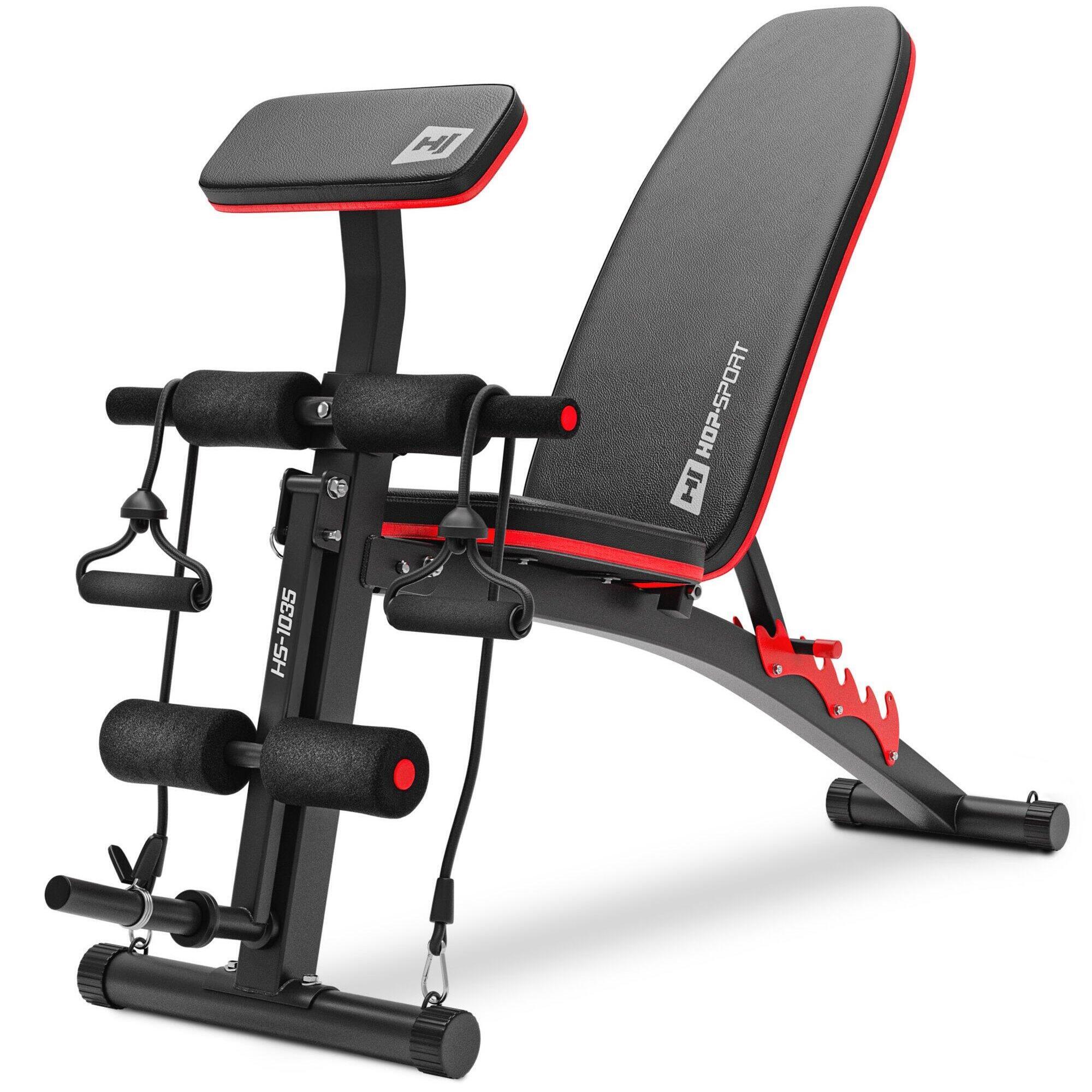 HOP-SPORT Posilovací lavice Hop-Sport s expandéry