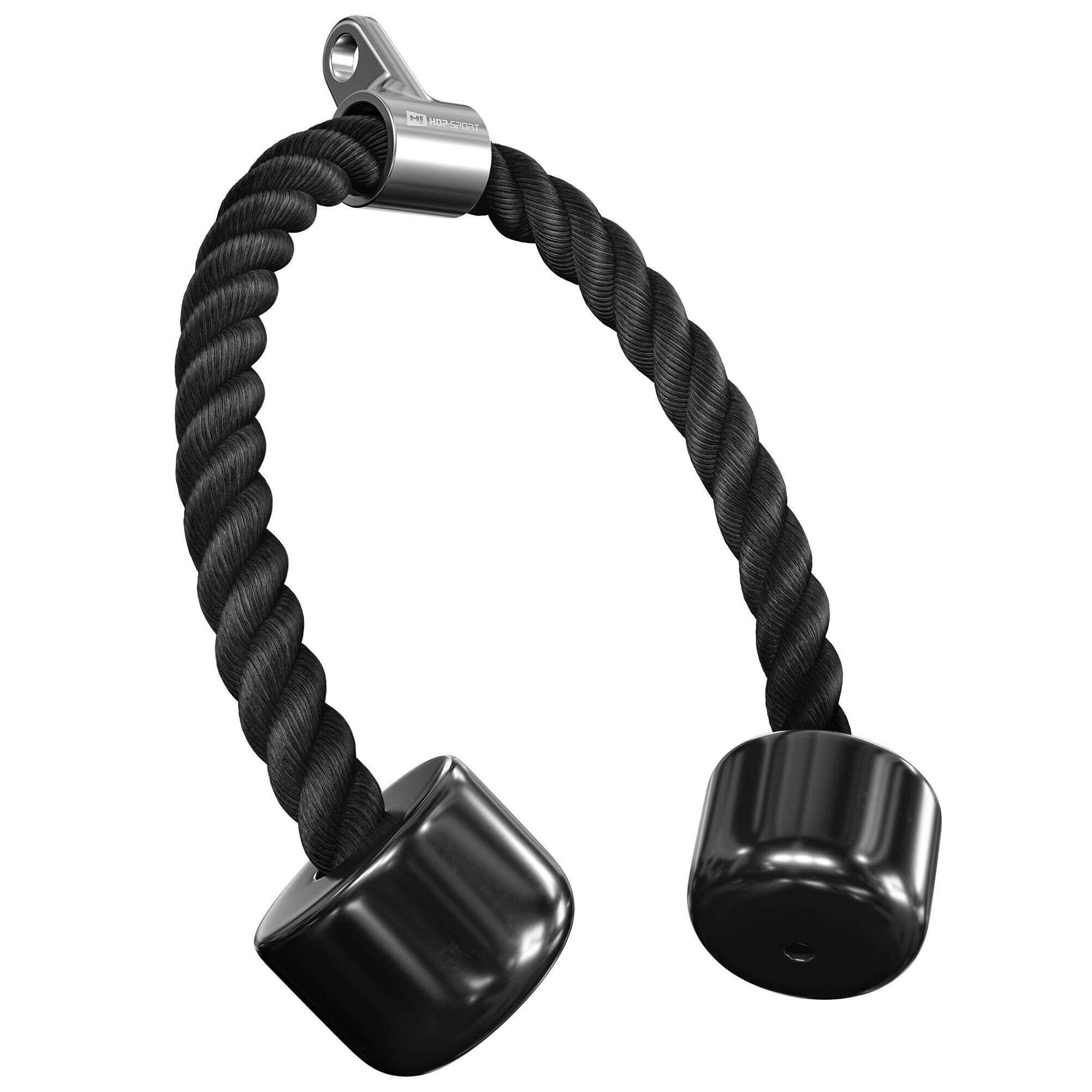 Hop-sport - Poignée Pour Poulie Hop-sport Hs-tr72 Corde - Appareil De Musculation - Noir - Decathlon