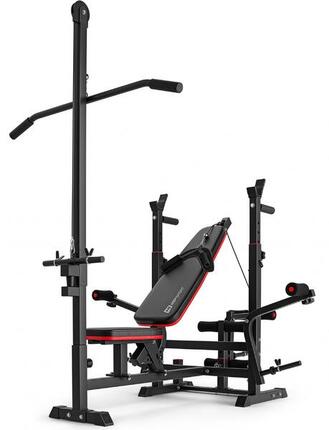 Banc de musculation Hop-Sport HS-1075 Pro avec poulie et pupitre à biceps