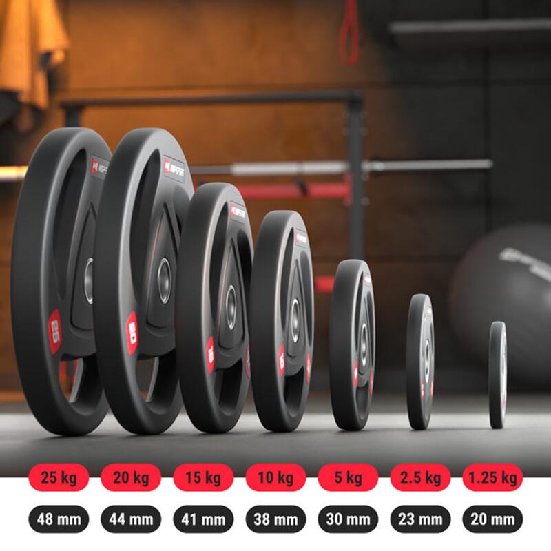 Zestaw obciążeń olimpijskich do sztangi Hop-Sport HS-OD025 4x2,5kg 51mm