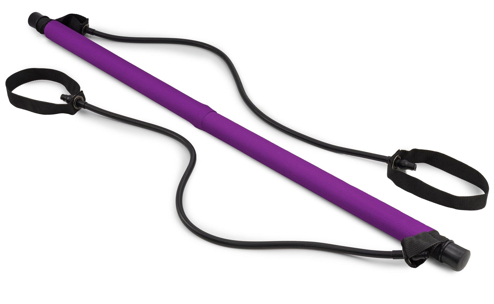 Bastone da allenamento pieghevole con espansori viola 4/7