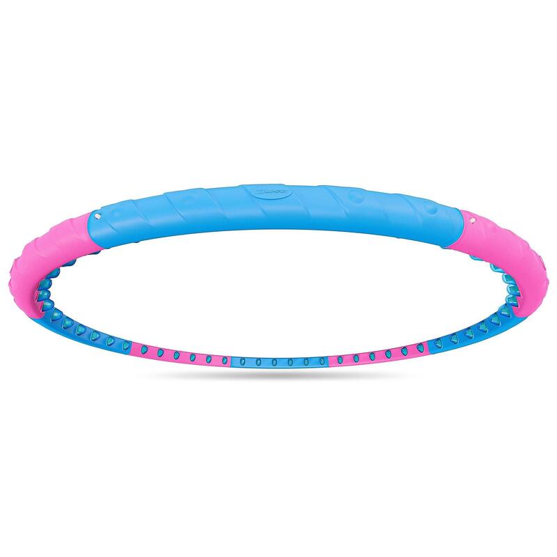 Hula-hop cu proeminențe - cerc exerciții - Hop-Sport 48 bile magnetice