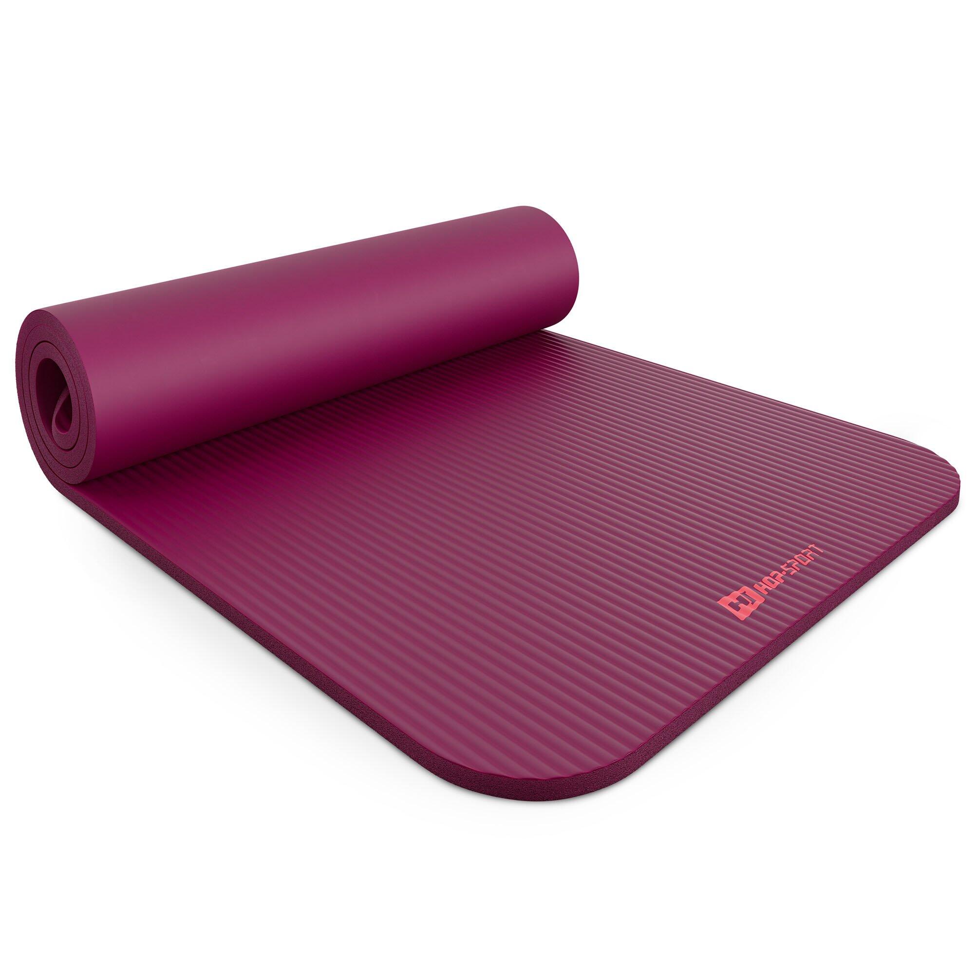 Tappetino fitness NBR 1,5cm - amaranto - 190x60 cm 7/7