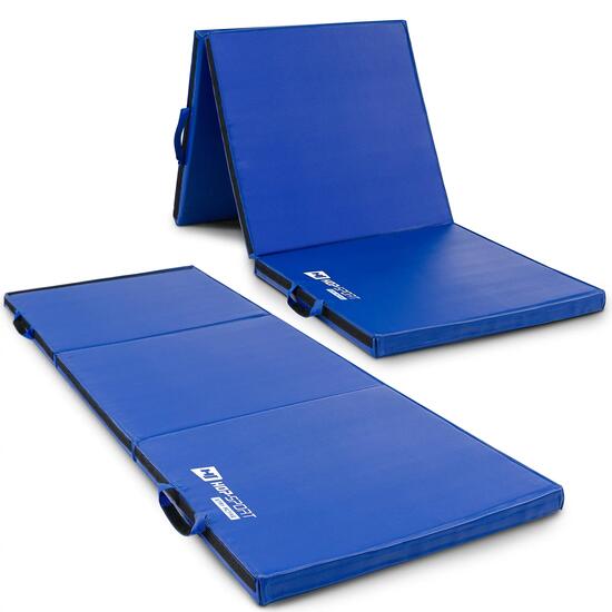 Matelas de gymnastique pliable mi-ferme avec velcro 5cm Hop-Sport