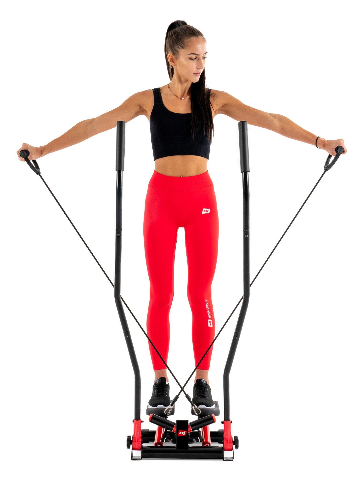 Stepper giratorio con brazos HS-045S Slim rojo 3/7