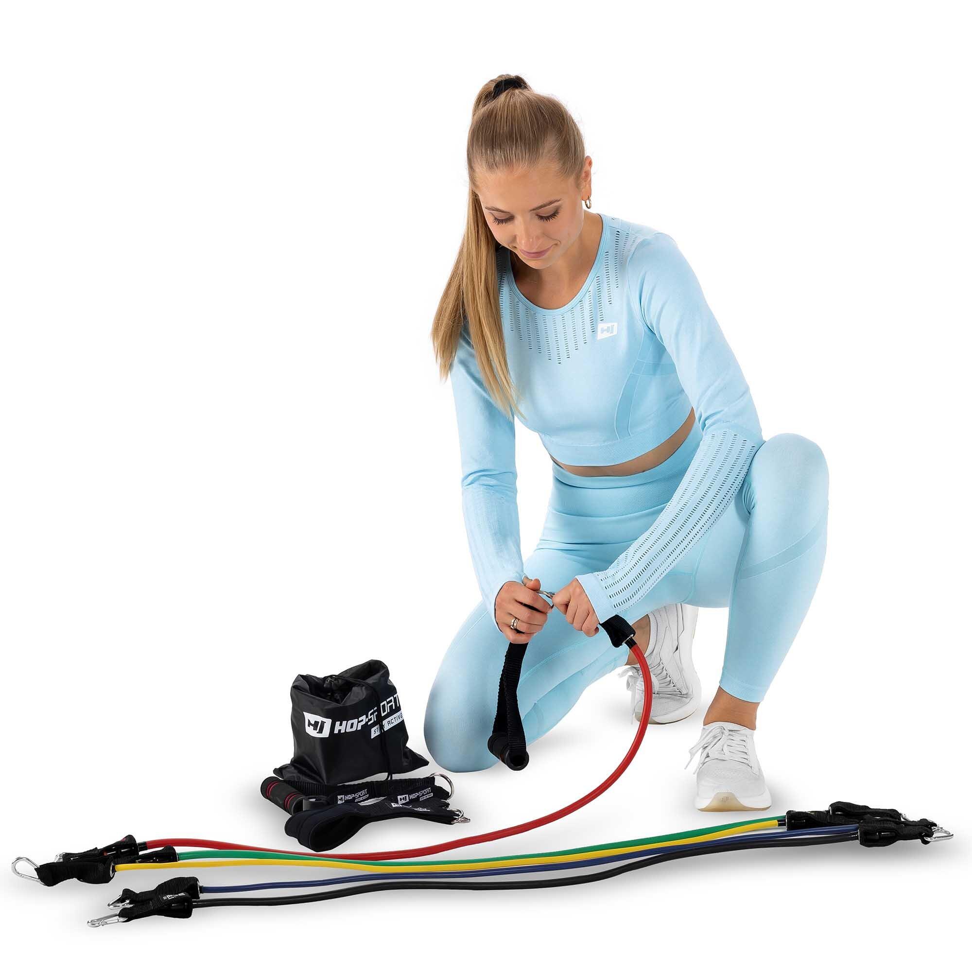 PANENDIANO Resistance Bands Fitnessband Set Pro Expander Bandenset 5