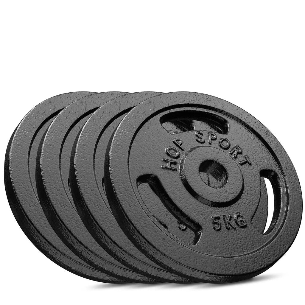 Комплект чугунени тежести за щанга Hop-Sport HS-I30E 4x5kg