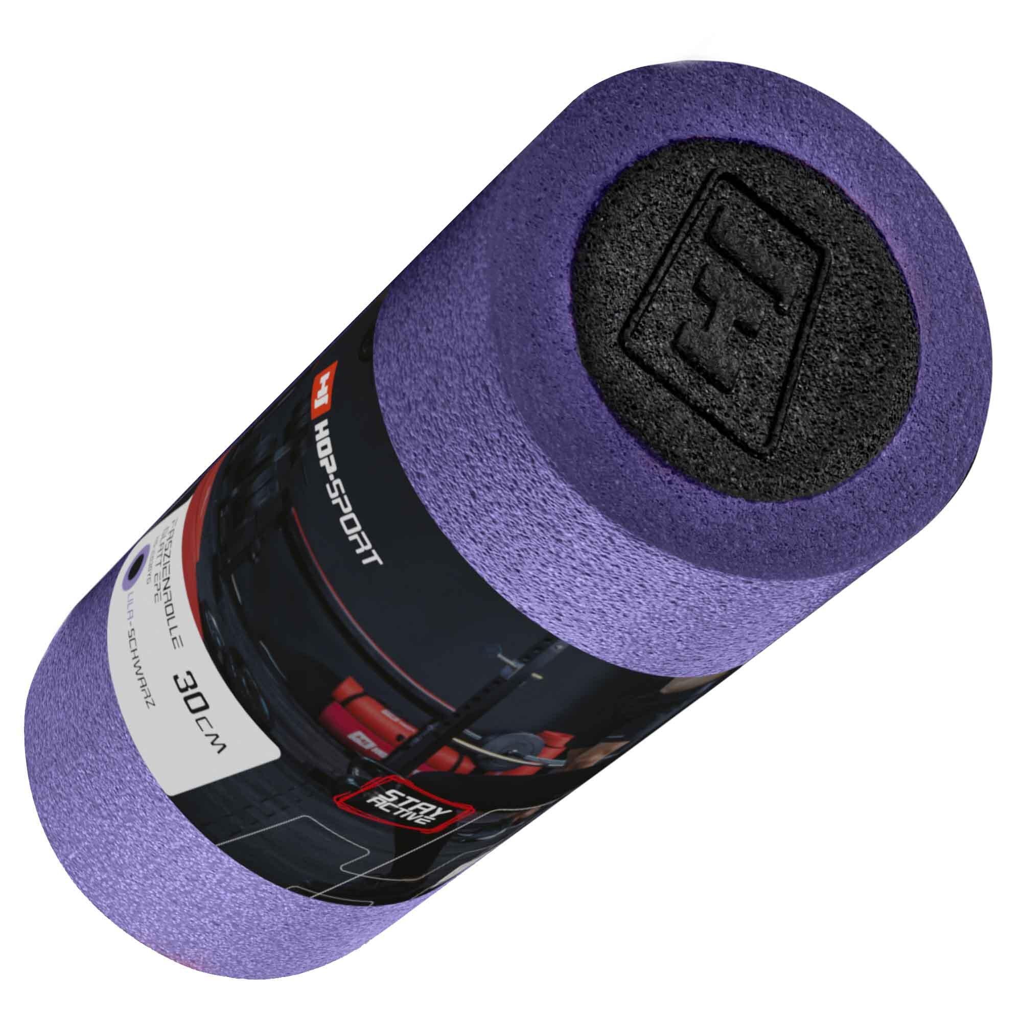 Rodillo de masaje EPE 30cm morado-negro 7/7