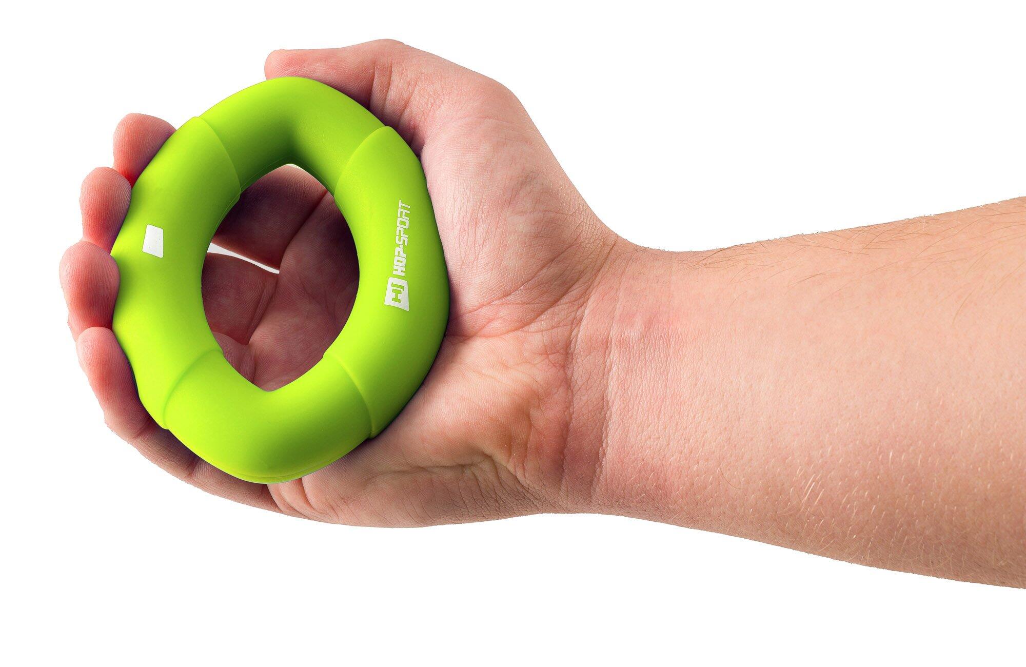 HOP-SPORT Exerciseur de main ovale 13,6 kg, anneau d’entraînement en silicone 3/6