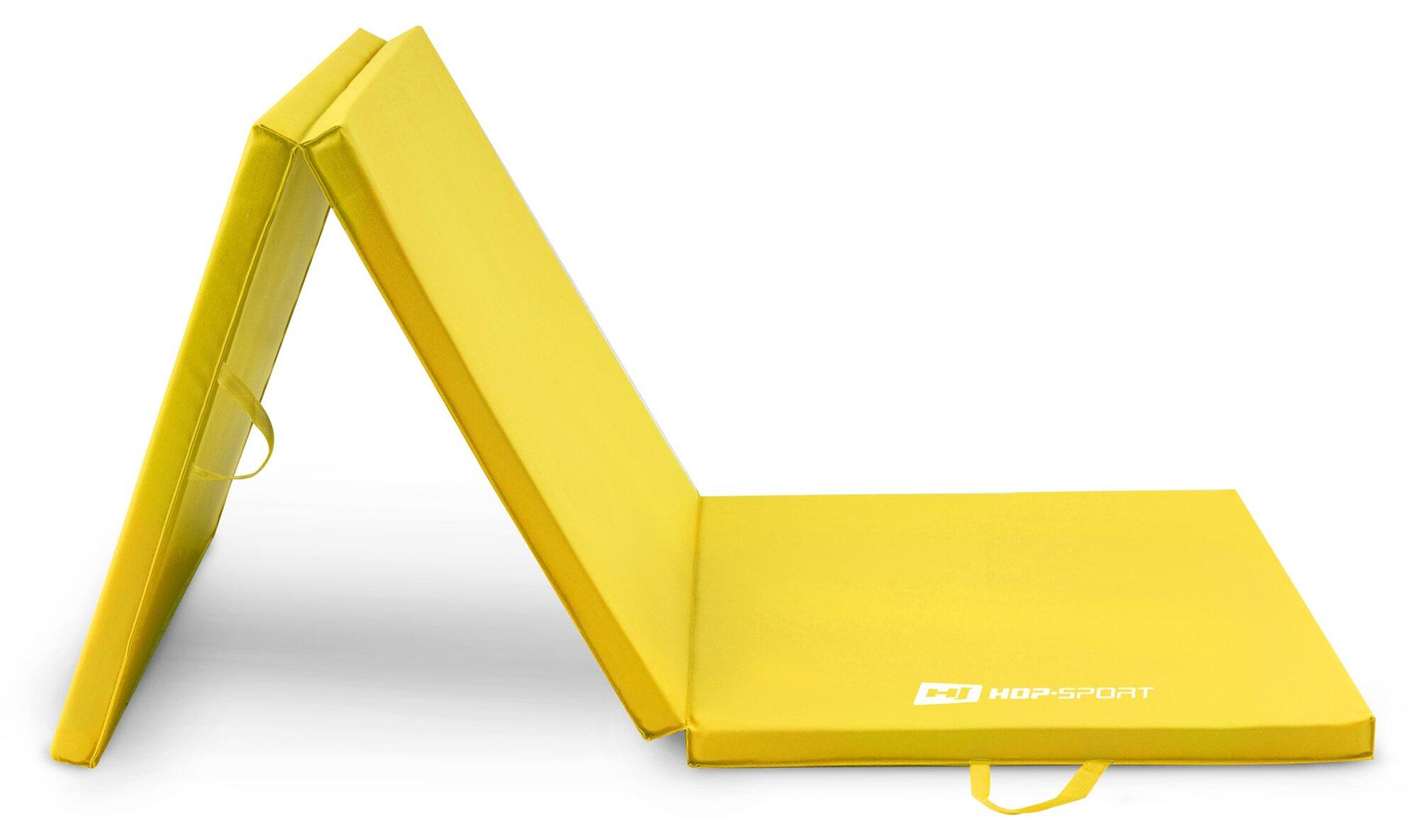 Opvouwbare harde gymnastiekmat met klittenband 5cm Hop-Sport