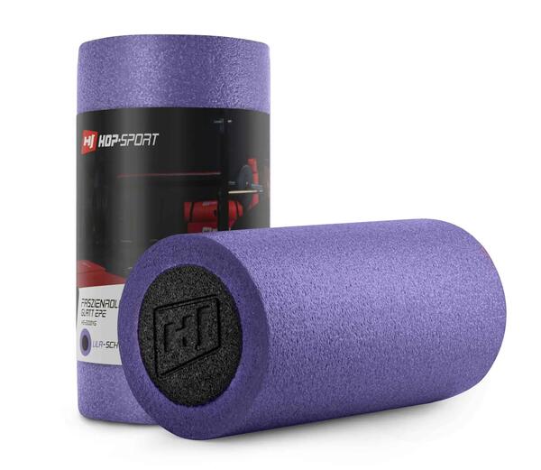 HOP-SPORT Rodillo de masaje EPE 30cm morado-negro