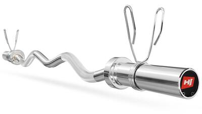 Bilanciere olimpico leggermente curvo 120 cm (50 mm) con boccola rotante