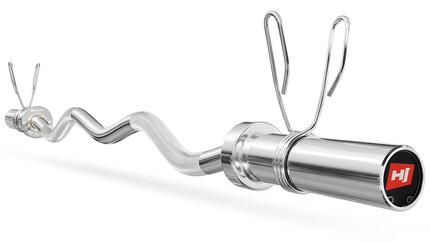 Barre de musculation Hop-Sport 120 cm (50 mm) olympique légèrement courbée