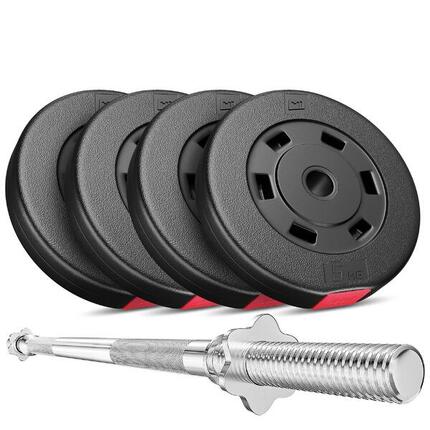 Set aus Verbundgewichten Langhantel Hop-Sport Premium 27kg