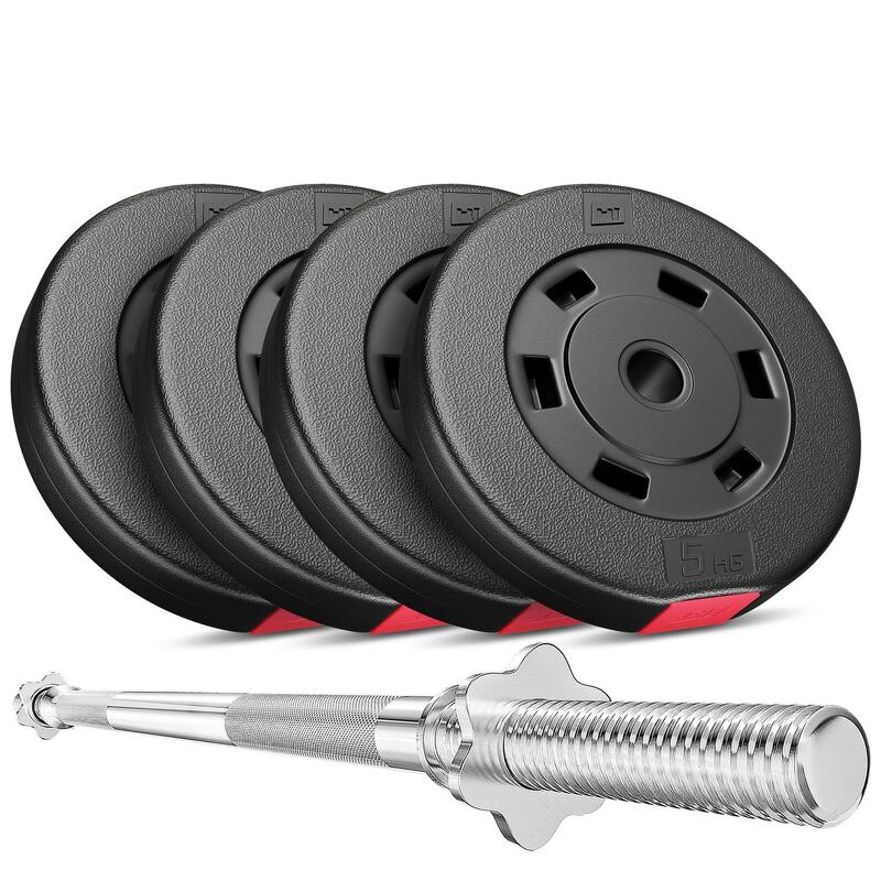 Zestaw obciążeń kompozytowych sztanga Hop-Sport Premium 27kg