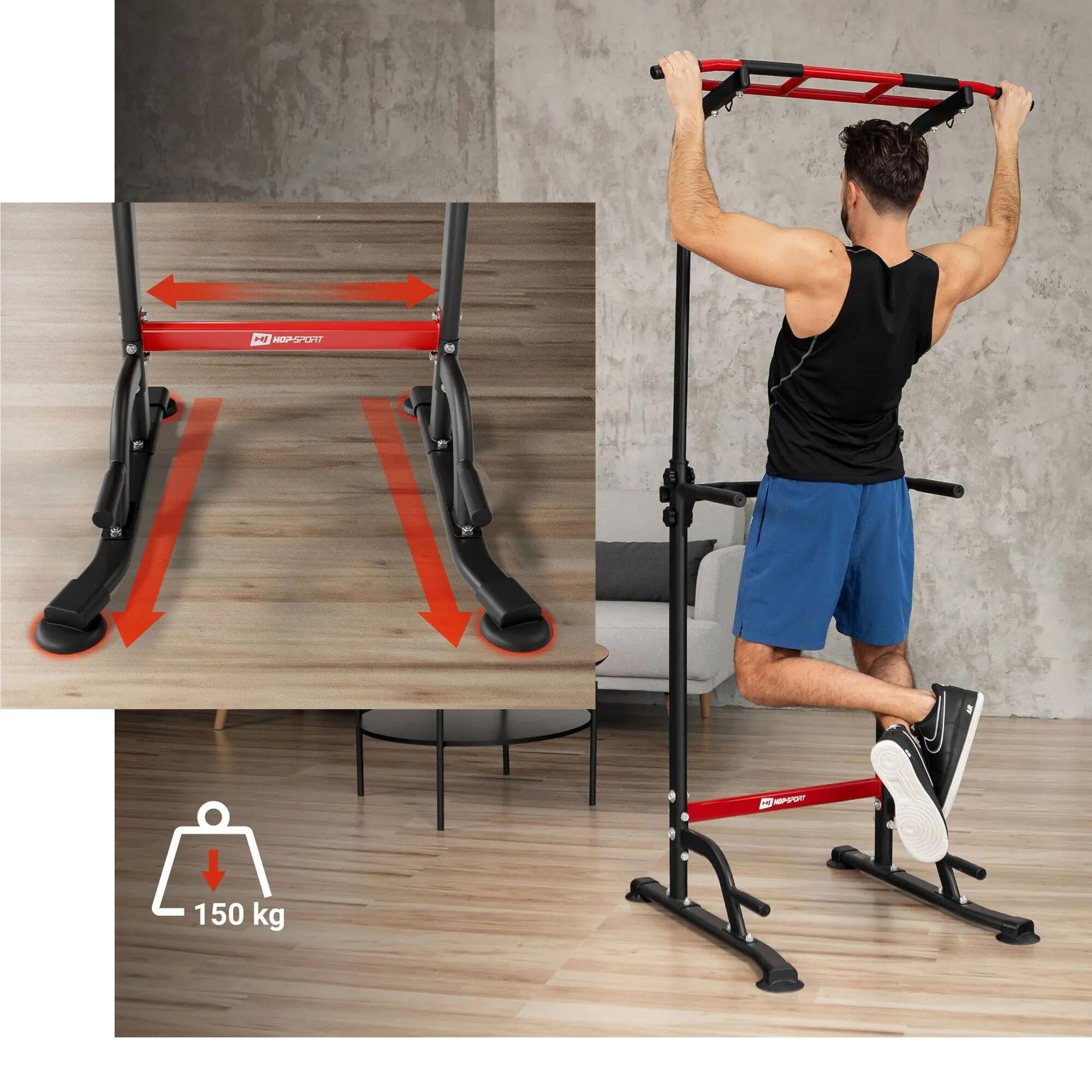 Verstelbare krachttrainingsleuning HS-2012K met stang 5/7
