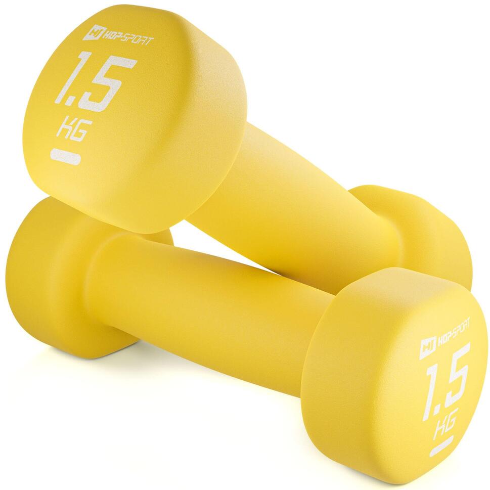 Zestaw hantelek żeliwnych neoprenowych 2x1,5kg
