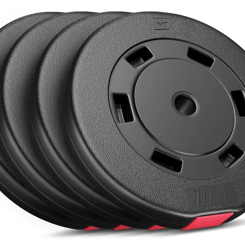 Комплект композитни тежести за щанга Hop-Sport HS-C40DD 40kg (4x10)