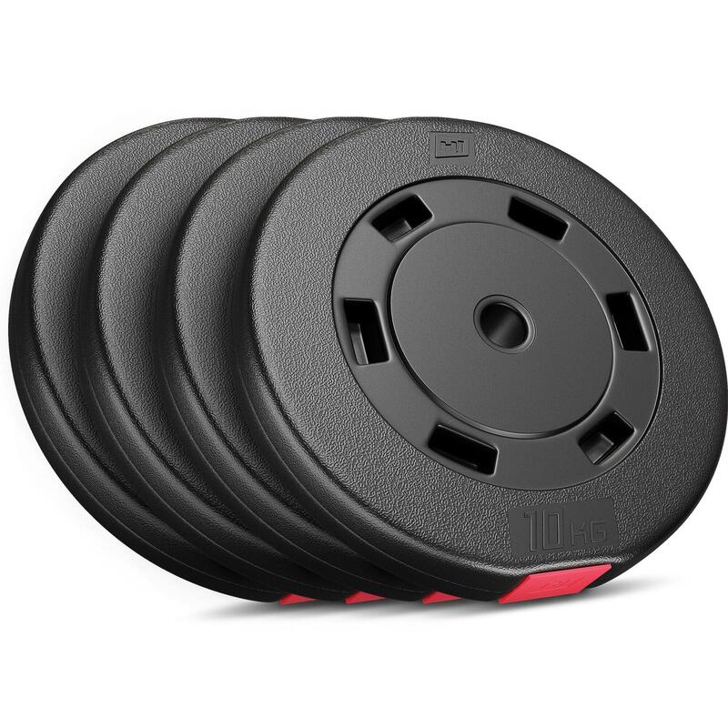 Zestaw obciążeń kompozytowych do sztangi Hop-Sport HS-C40DD 40kg (4x10)