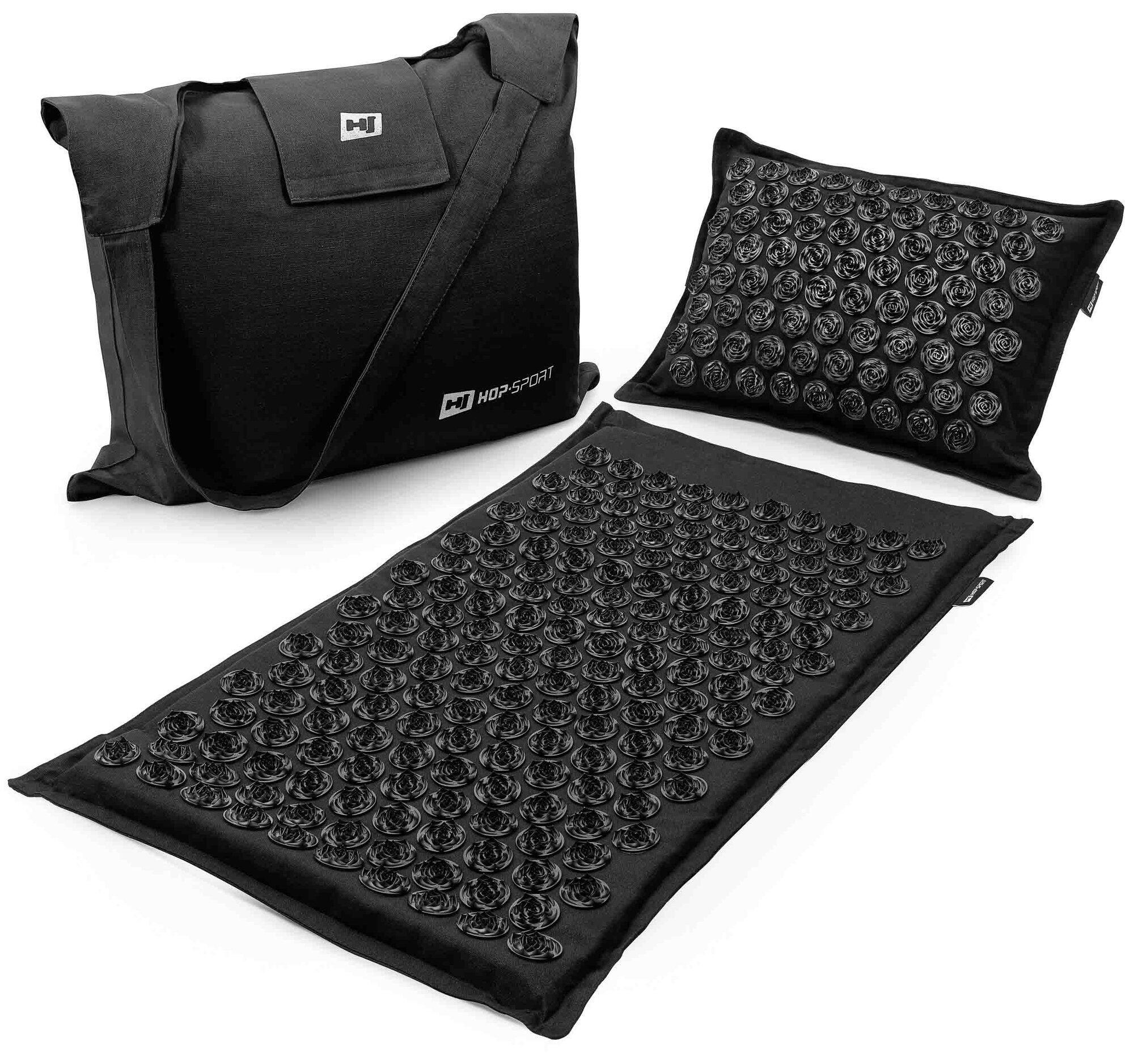 HOP-SPORT Set di agopressione in lino con borsa nera