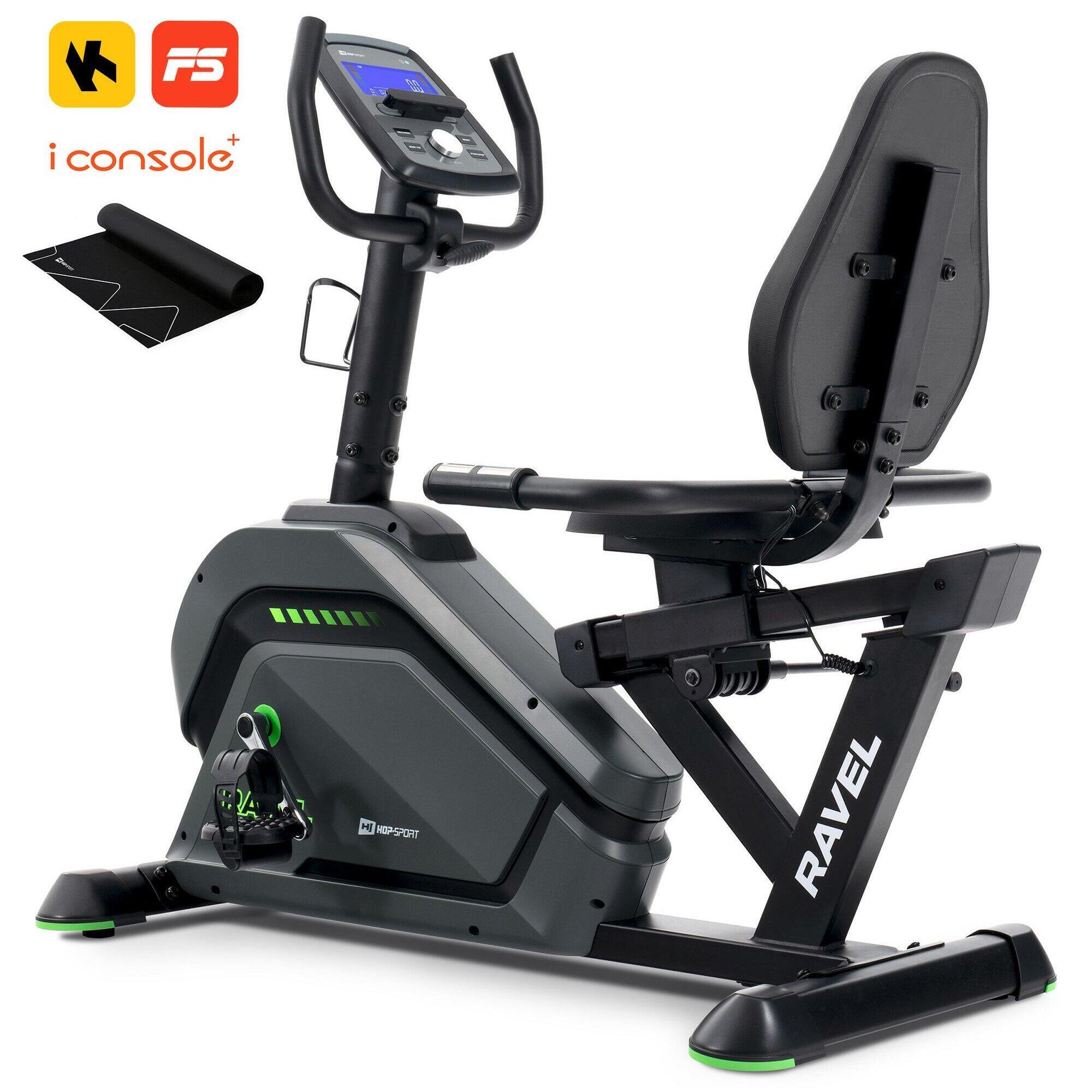 Rower stacjonarny treningowy leżący Hop-Sport Ravel