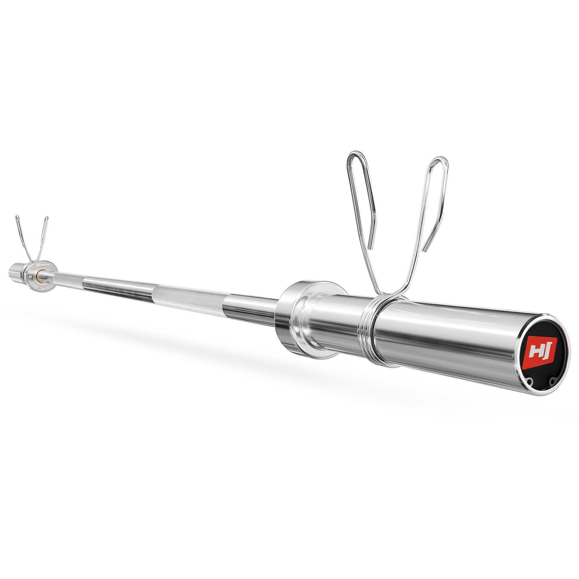 HOP-SPORT Olympijská tyč 165 cm (50 mm) s bezpečnostnou objímkou