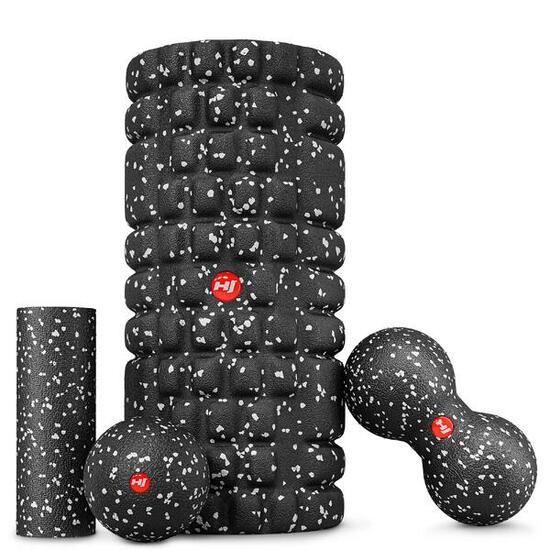 Ensemble de balles de massage + rouleau et rouleau de massage Hop-Sport