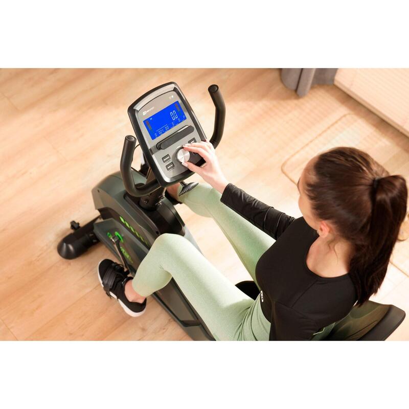 Rower stacjonarny treningowy leżący Hop-Sport Ravel