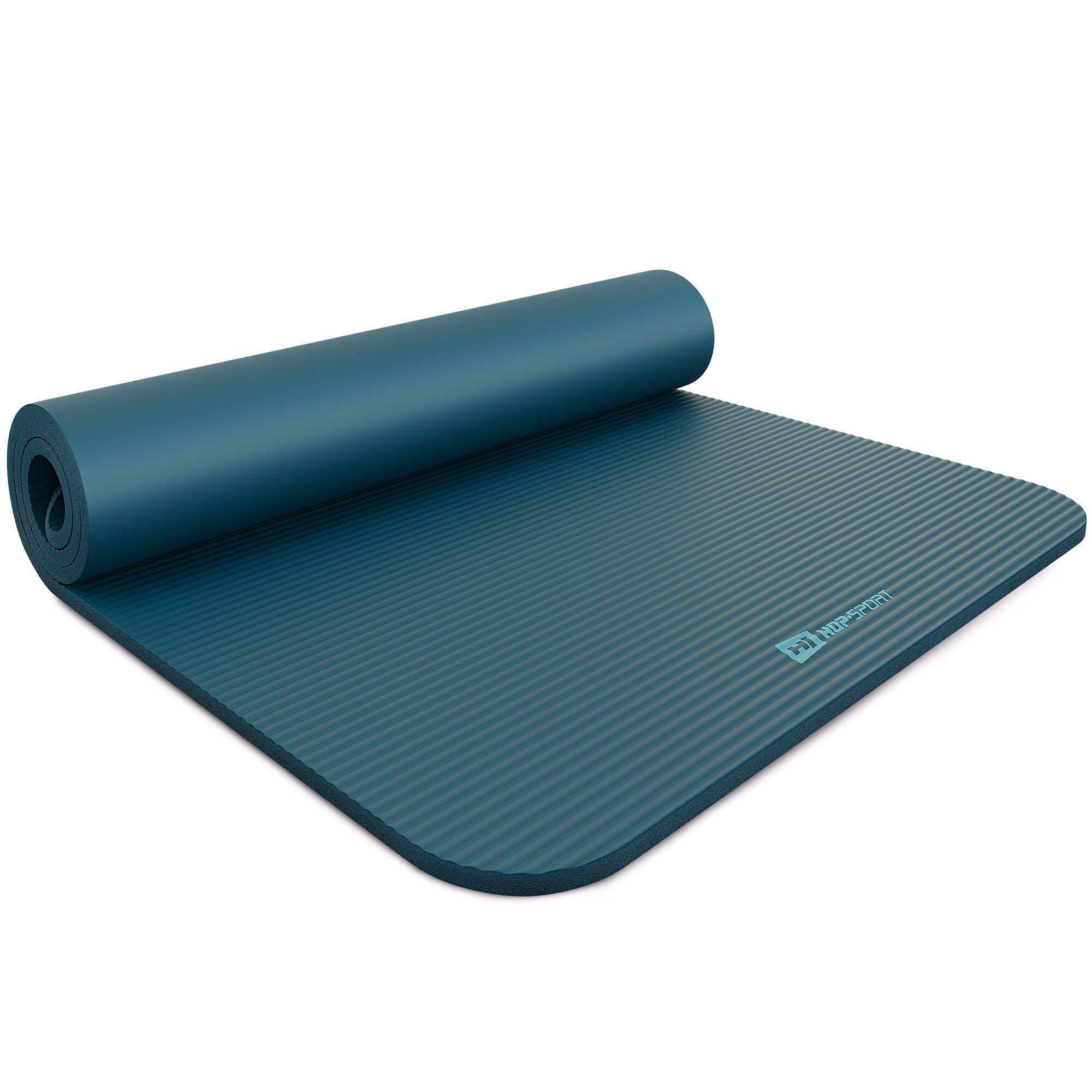 Tapis de fitness 1,5 cm Pilates, Yoga, Gymnastique 190x80cm Hop-Sport Bleu foncé 7/7