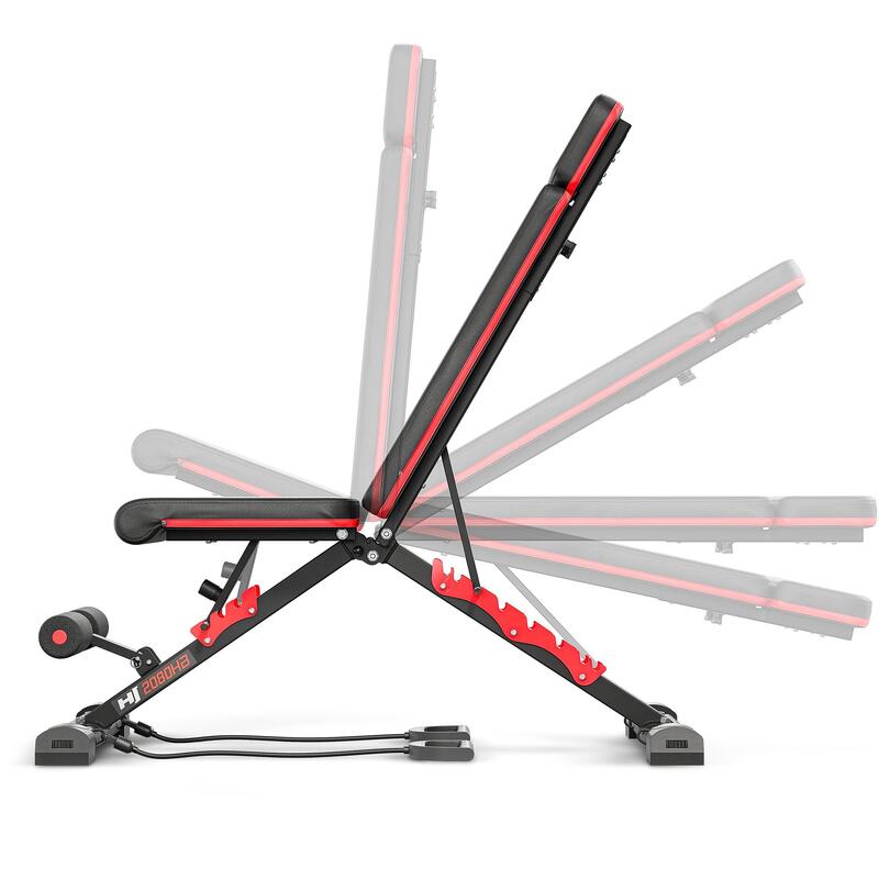 Bancă de antrenament Hop-Sport HS-2080HB pliabilă
