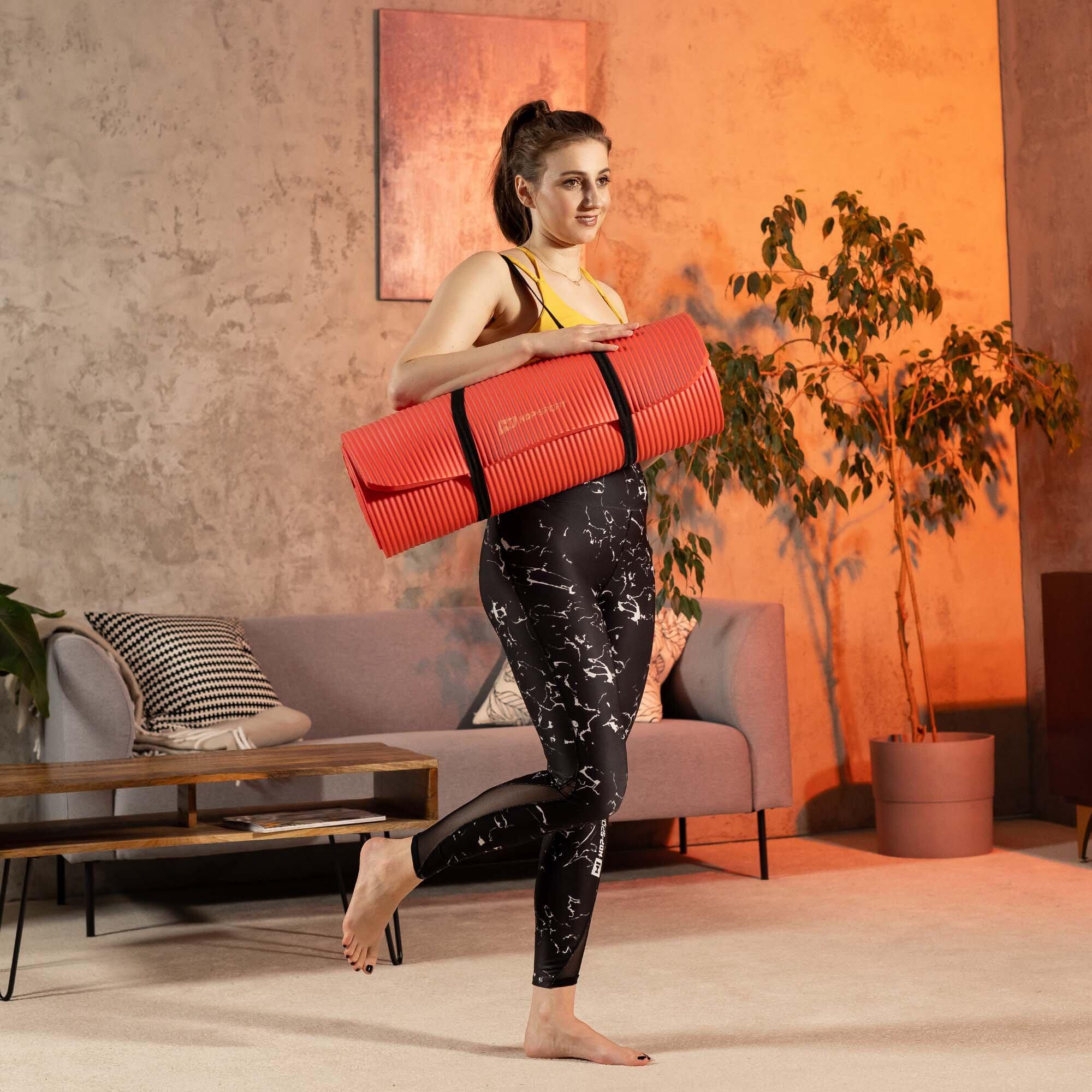 Tappetino fitness NBR 1,5cm - rosso - 190x80cm 5/7