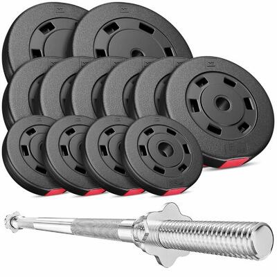 Set van composietgewichten halter hop-sport premium 69kg