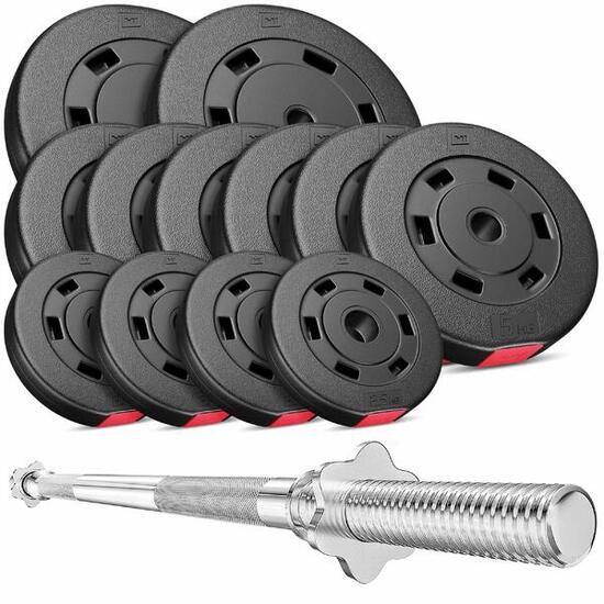 Set aus Verbundgewichten Langhantel Hop-Sport Premium 69kg