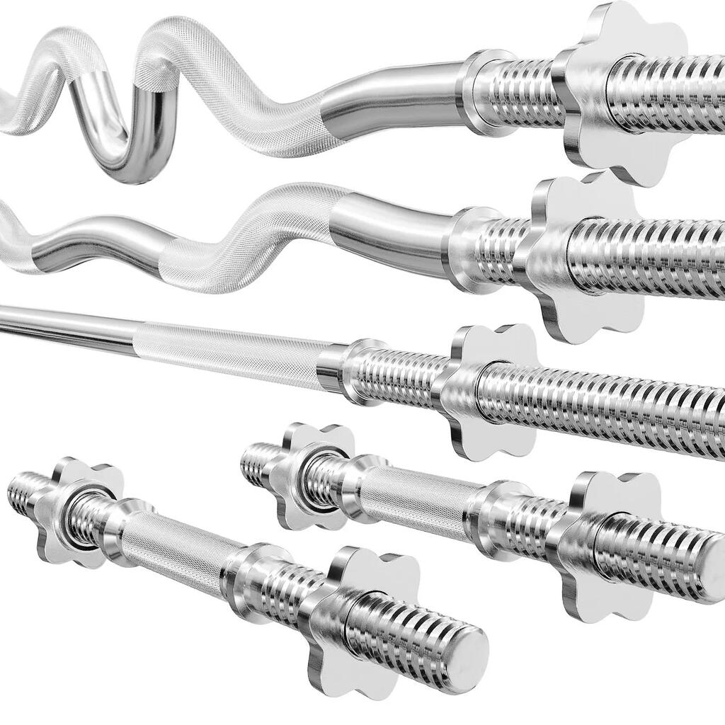 Комплект щанги за силов тренинг Hop-Sport 167см +120см + 2x40см