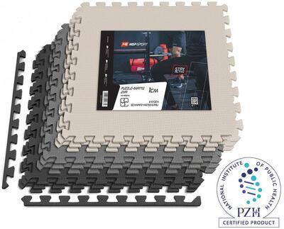 Puzzelmat 1cm hop-sport- 9st 180x180cm