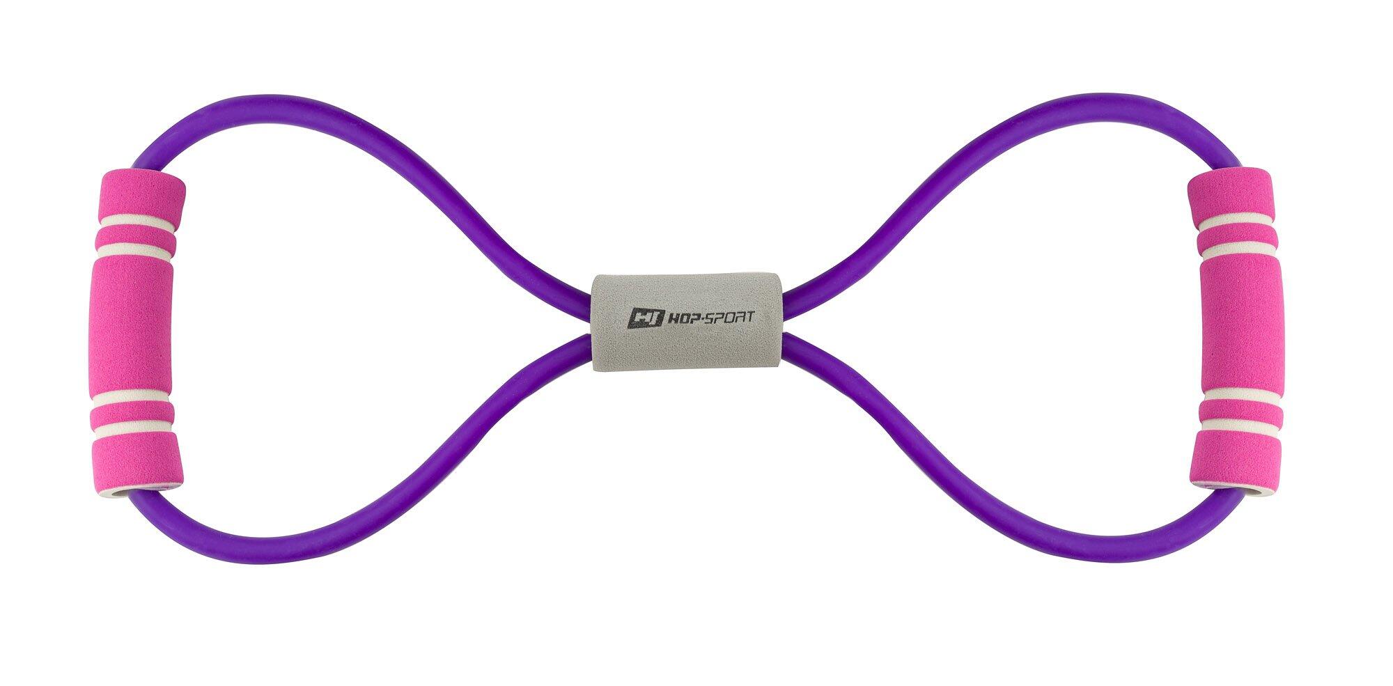 Expansor de goma con asas de espuma morado 7/7