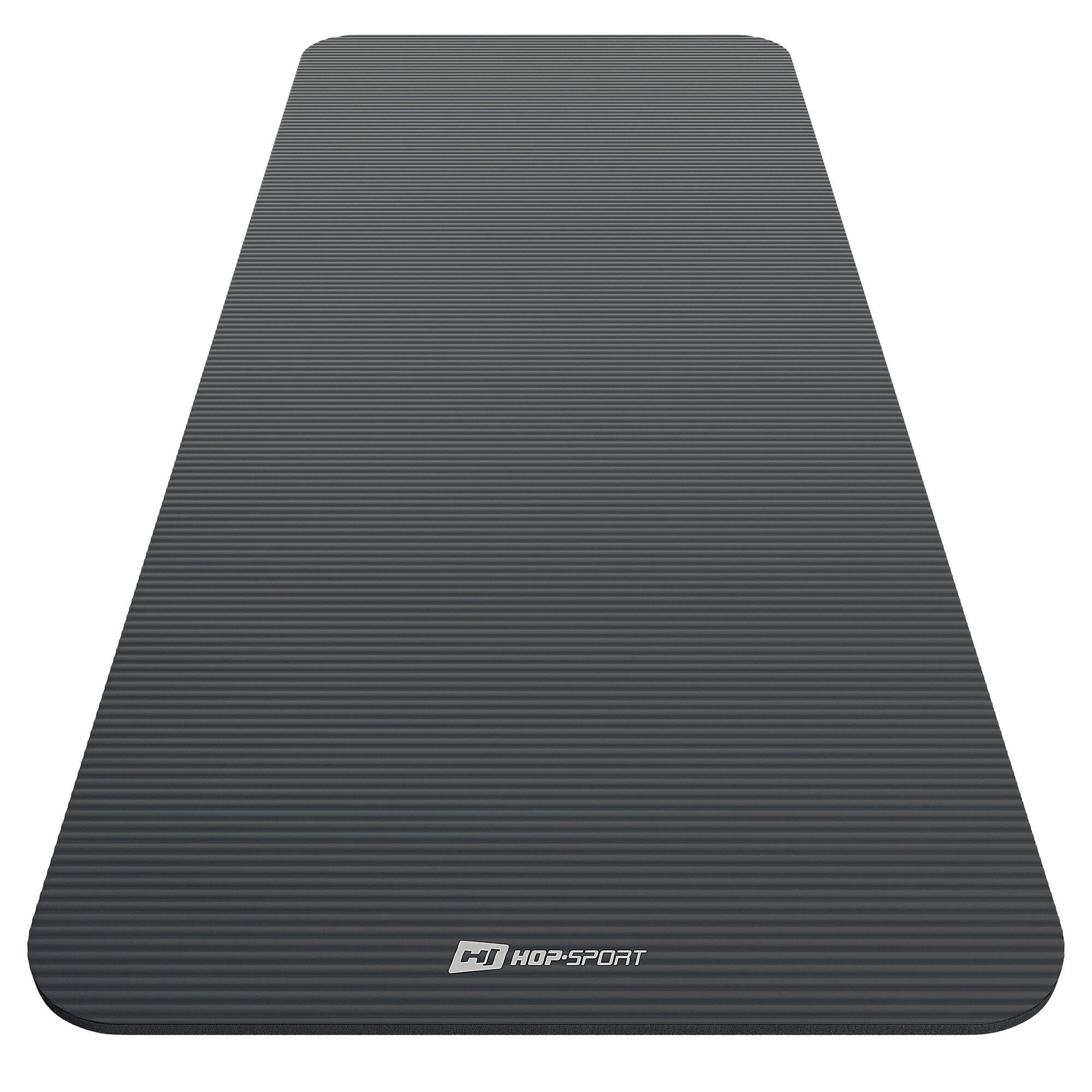 Tapis de fitness 1,5 cm Pilates, Yoga et Gymnastique 190x80cm Hop-Sport Noir 4/7