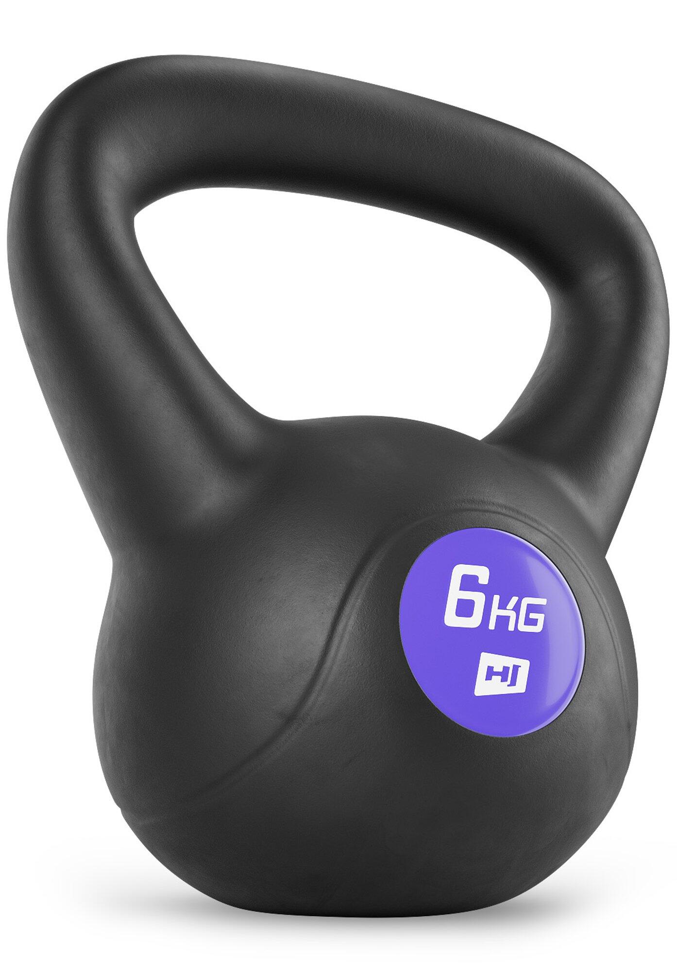 Kettlebell in vinile, con base piatta, antiscivolo, 6kg 6/7