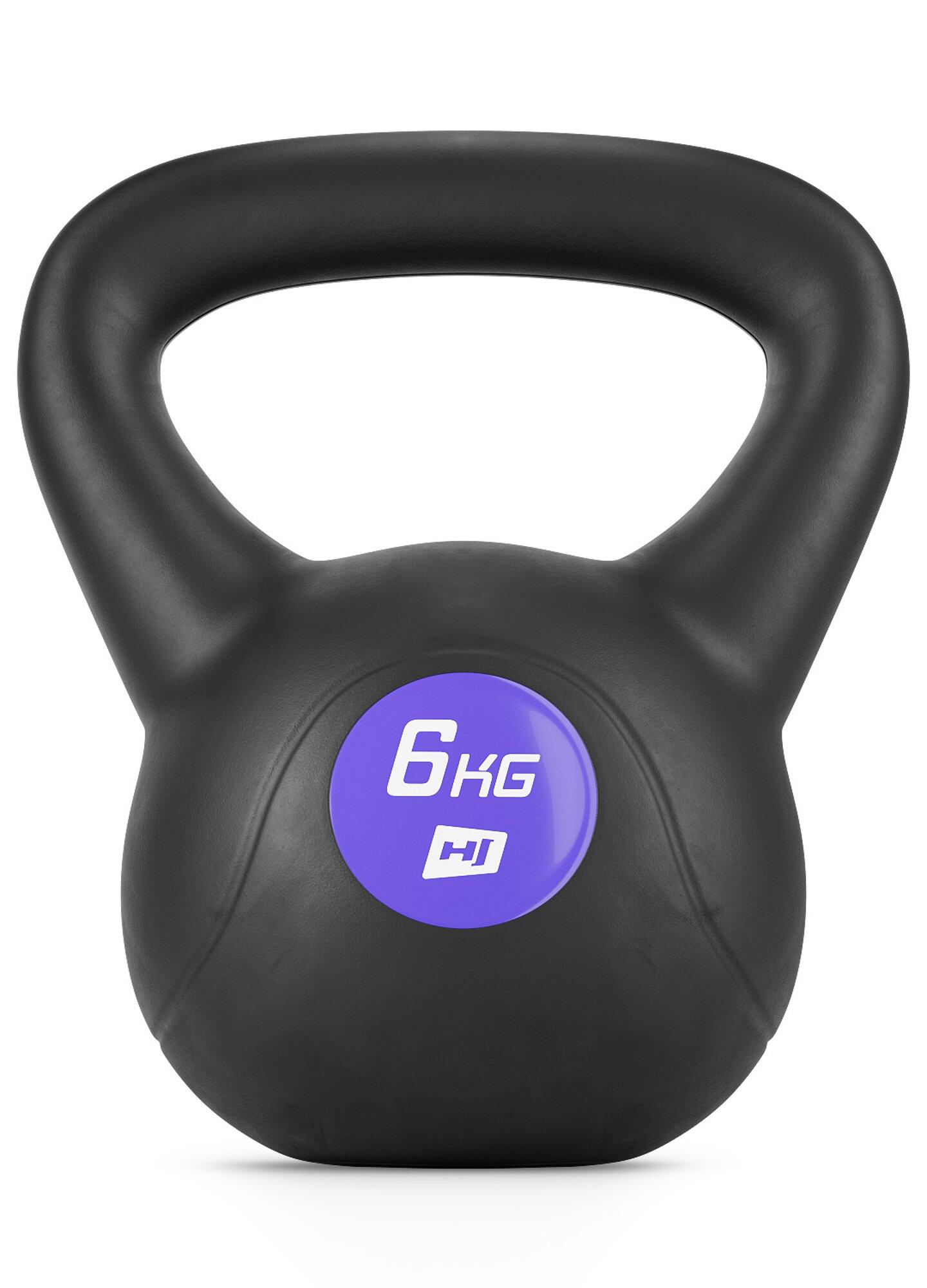 Kettlebell in vinile, con base piatta, antiscivolo, 6kg 7/7