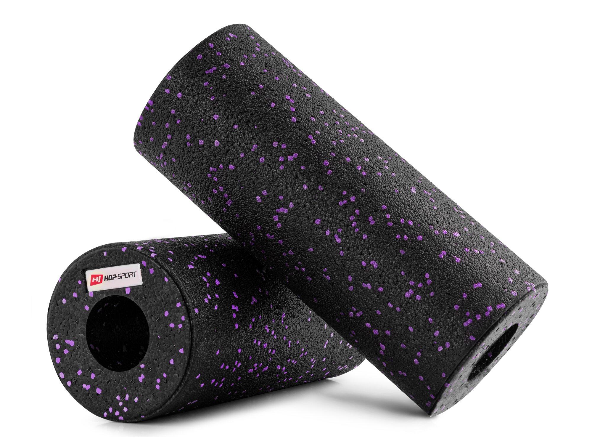 Rodillo de masaje EPP hueco 33cm violeta 3/7