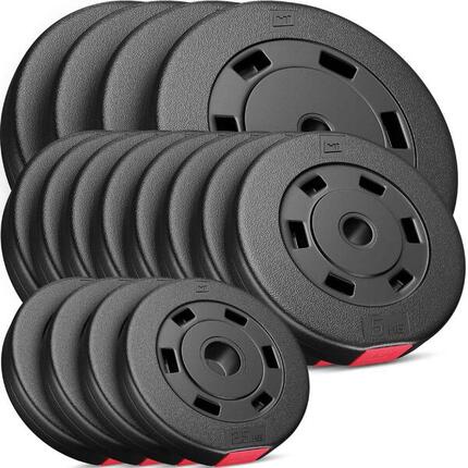 Zestaw obciążeń kompozytowych Hop-Sport 90kg (4x10, 8x5, 4x2.5)