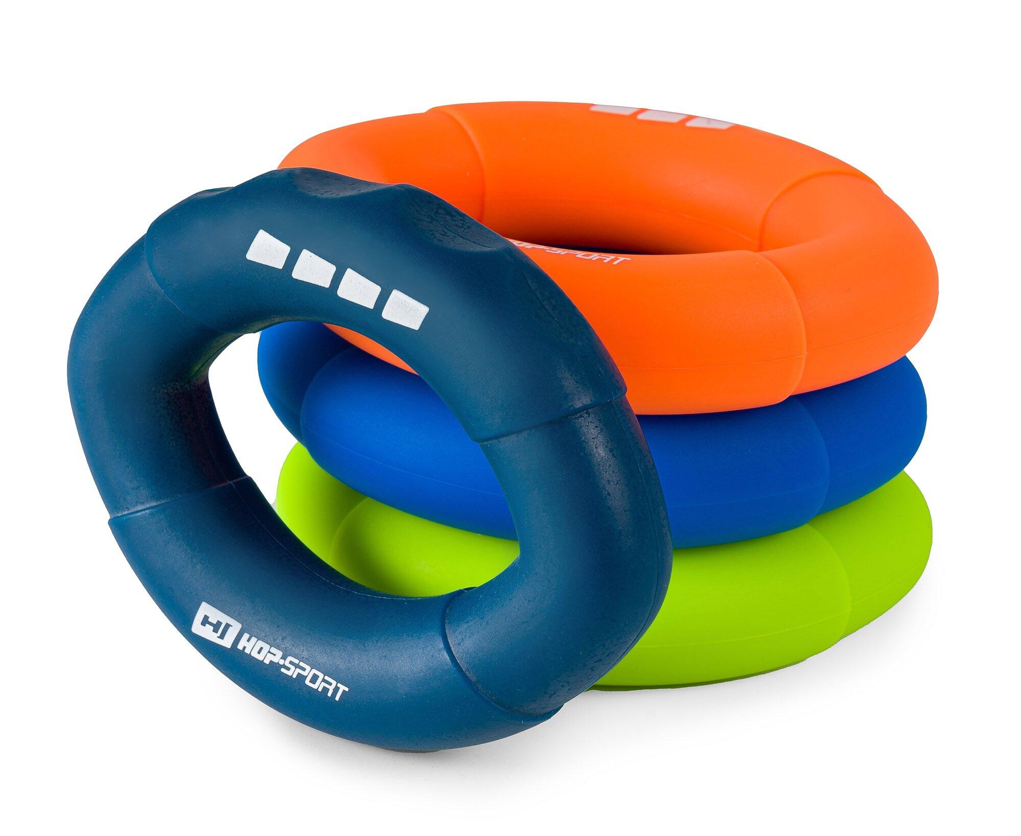 HOP-SPORT Exerciseur de main ovale 13,6 kg, anneau d’entraînement en silicone 5/6