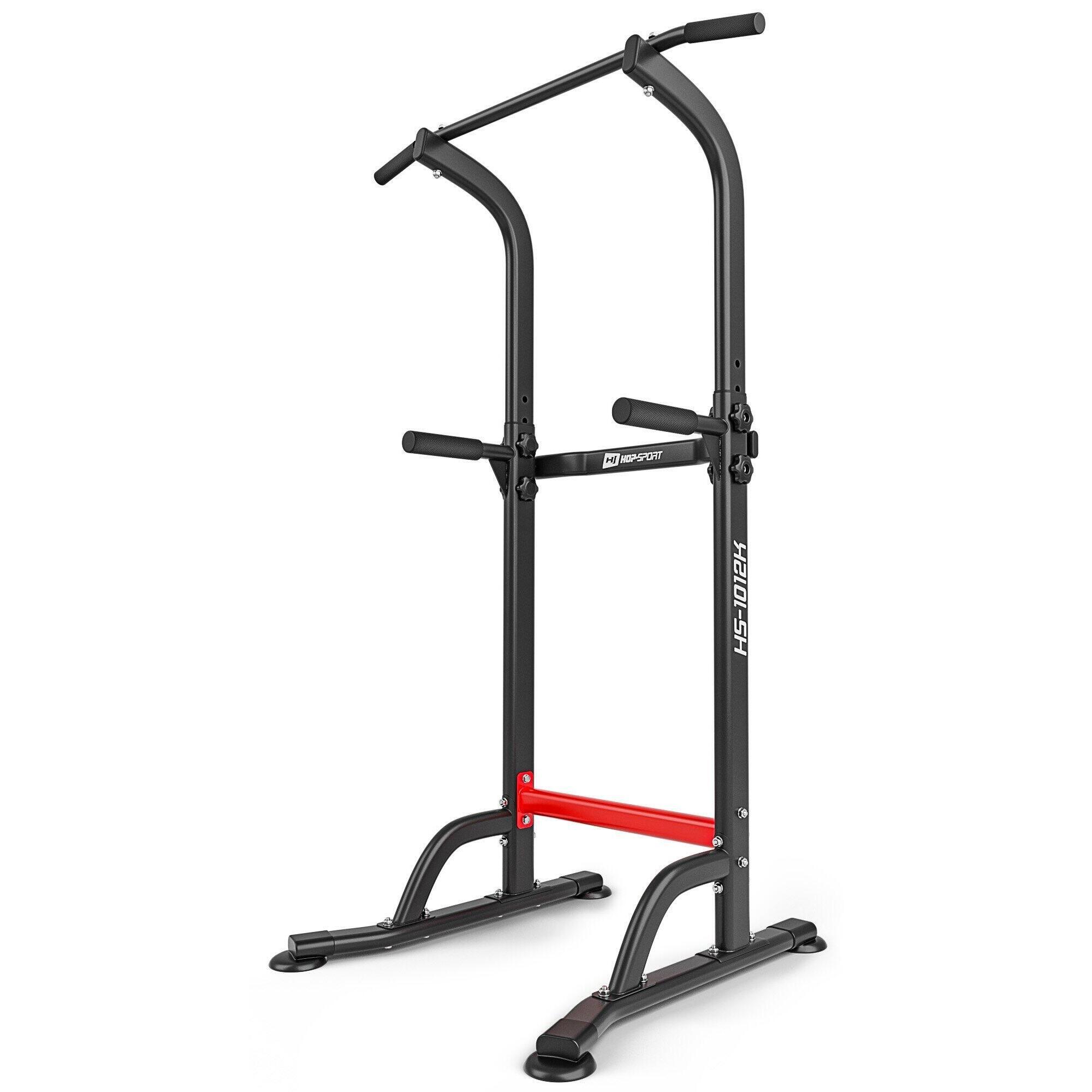 Hop-sport - Barres Parallèles Pour Entraînement Hop-sport Hs-1012k Avec Barre - Barre De Traction - Noir|rouge - 200 Cm - Decathlon